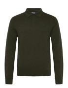 Wool Johnny-Collar Sweater Tops Knitwear Long Sleeve Knitted Polos Gre...