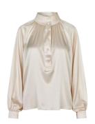 Nicoladea Tops Blouses Long-sleeved Cream Dea Kudibal
