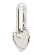 Charm Rough Heart Pendant Halskæde Hængesmykke Silver Pilgrim