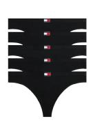 5 Pack Thong G-streng Undertøj Black Tommy Hilfiger