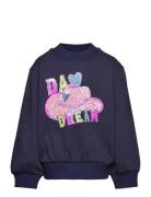Sweatshirt Tops Sweatshirts & Hoodies Sweatshirts Navy Billieblush