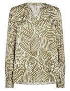 Sc-Signora Tops Blouses Long-sleeved Green Soyaconcept