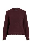 Vinikolina O-Neck L/S Knit Top - Noos Tops Knitwear Jumpers Brown Vila