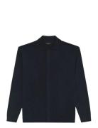 Masantiago Tops Knitwear Full Zip Jumpers Navy Matinique