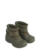 Becca Winter Boot Vinterstøvler Med Burrebånd Green Liewood