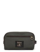 Barbour Wax Washbag Toilettaske Khaki Green Barbour