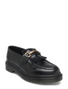 Adrian Snaffle Black Polished Smooth Shoes Flat Loafers Black Dr. Mart...