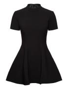 Zephyra Collar Mini Dress Kort Kjole Black Bardot