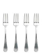Bordsgaffel 4-Dele Sæt Home Tableware Cutlery Forks Silver GLOBAL