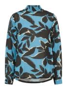 Kaamber Smock Blouse Printed Tops Blouses Long-sleeved Black Kaffe