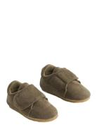 Indoor Shoe Sasha Slippers Hjemmesko Khaki Green Wheat