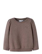 Nmfvima Ls Nreg Sweat Bru Tops Sweatshirts & Hoodies Sweatshirts Brown...