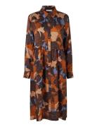 Manollira Knælang Kjole Brown Masai