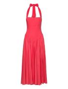Marabella Halter Maxi Dress Maxikjole Festkjole Pink Bardot