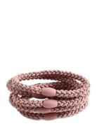 Pack 6 Hair Ties Accessories Hair Accessories Hair Band Pink Mango