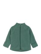 Wool Baby Jacket Outerwear Fleece Outerwear Fleece Jackets Green Mikk-...