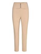 Corset Pant Bottoms Trousers Slim Fit Trousers Cream Bardot
