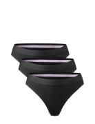 Women's Organic Cotton Thong Sport Panties Thong Black Danish Enduranc...