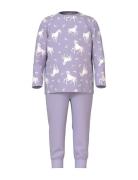 Nmfnightset Pastel Lilac Horse Noos Pyjamassæt Purple Name It