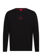 Laze Longsleeve Tops T-Langærmet Skjorte Black HUGO