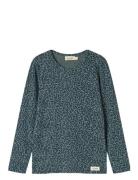 Leo Tee Tops T-shirts Long-sleeved T-Skjorte Blue MarMar Copenhagen