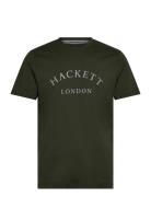 Heritage Ess Tee Tops T-Kortærmet Skjorte Khaki Green Hackett London