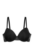 Willa Light Padded Demi Lingerie Bras & Tops Push Up Bras Black Dorina