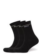 3P Qs Iconic Cc Sp W Lingerie Socks Regular Socks Black BOSS