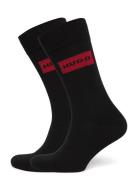 2P Rs Red Label Cc Underwear Socks Regular Socks Black HUGO