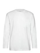 Over D Pocket Tee L/S Tops T-Langærmet Skjorte White Lindbergh