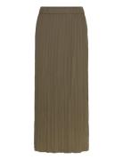 Niri Plisse Columned Midi Skir Skirts Maxi Skirts Green French Connect...