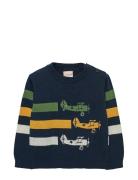 Knitwear Pullover Tops Knitwear Pullovers Navy Boboli