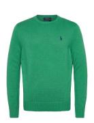 Cotton Crewneck Sweater Tops Knitwear Round Necks Green Polo Ralph Lau...