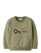 Nmmvugo Ls Nreg Sweat Bru Tops Sweatshirts & Hoodies Sweatshirts Khaki...