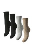 Pcmarta 4 Pack Socks Noos Bc Lingerie Socks Regular Socks Black Pieces