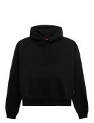 Over D Hoodie Tops Sweatshirts & Hoodies Hoodies Black Prohibited