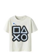 Nkmsteve Playstation Ss Nreg Top Box Bfu Tops T-Kortærmet Skjorte Whit...