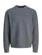 Jornorrebro Knit Crew Neck Sn Jnr Tops Knitwear Pullovers Grey Jack & ...