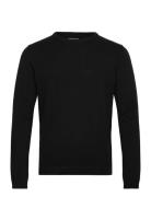 100% Recycle Knit Round Neck Tops Knitwear Round Necks Black Lindbergh