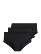 Brief Polly Reg Micro 3 Pack Trusser, Tanga Briefs Black Lindex