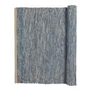 Magda bomuldstæppe 80x250 cm Flint stone blue