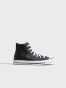Converse - Høje sneakers - Black - Chuck Taylor All Star Leather - Sne...