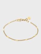 Muli Collection - Armbånd - Guld - Beaded Curb Chain Bracelet - Smykke...