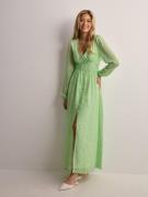 Only - Langærmede kjoler - Summer Green Tanya Flower - Onlamanda L/S L...