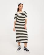 Selected Femme - Sort - Slfalby Ss Long Knit Dress