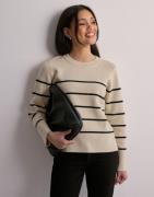 Selected Femme - Beige - Slfliva Ls Knit O-Neck Noos