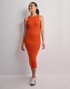 Vero Moda - Orange - Vmlavender Sl O-Neck Calf Dress Vma