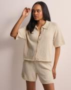 Pieces - Beige - Pcarisa Hw Knit Shorts