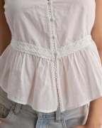 Nelly - Hvid - Effortless Lace Top