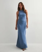 Neo Noir - Blå - Celinie Heavy Sateen Dress